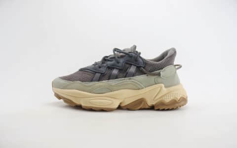 阿迪达斯adidas Ozweego TR纯原版本莫兰迪水管复古老爹鞋 莆田阿迪达斯货源 货号：IF8577