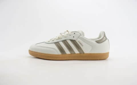 阿迪达斯adidas Originals Samba OG纯原版本白铜银生胶桑巴板鞋 莆田阿迪达斯工厂 货号：IG1964