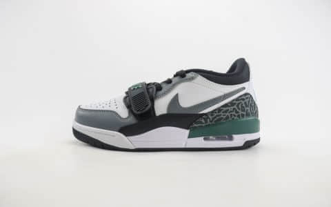 乔丹Air Jordan Legacy 312 Low纯原版本黑白绿AJ312三合一篮球鞋 莆田AJ货源 货号：CD7069-131