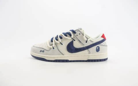 耐克Nike SB Dunk Low x bape纯原版本猿人头联名款DUNK绑带板鞋 莆田DUNK工厂 货号：SJ2068-298