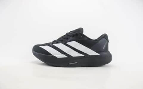 阿迪达斯adidas Adizero Evo SL M纯原版本黑白减震轻跑鞋 莆田阿迪达斯货源 货号：JP7149