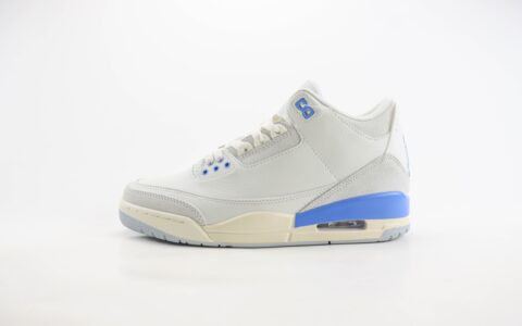 乔丹Air Jordan 3 Retro “Lucky Shorts”纯原版本AJ3“幸运短裤”北卡蓝篮球鞋 莆田AJ货源 货号：CT8532-101