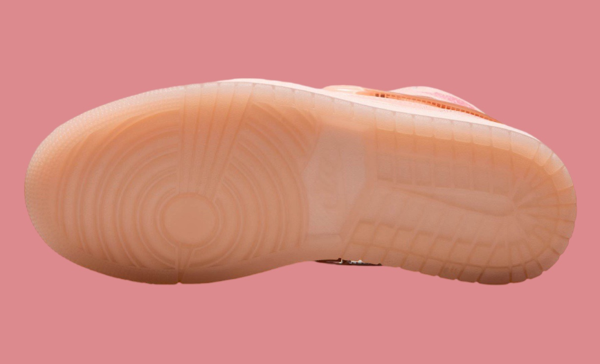 情人节专属!这双中帮AJ1少女心up! 货号:HF3173-600