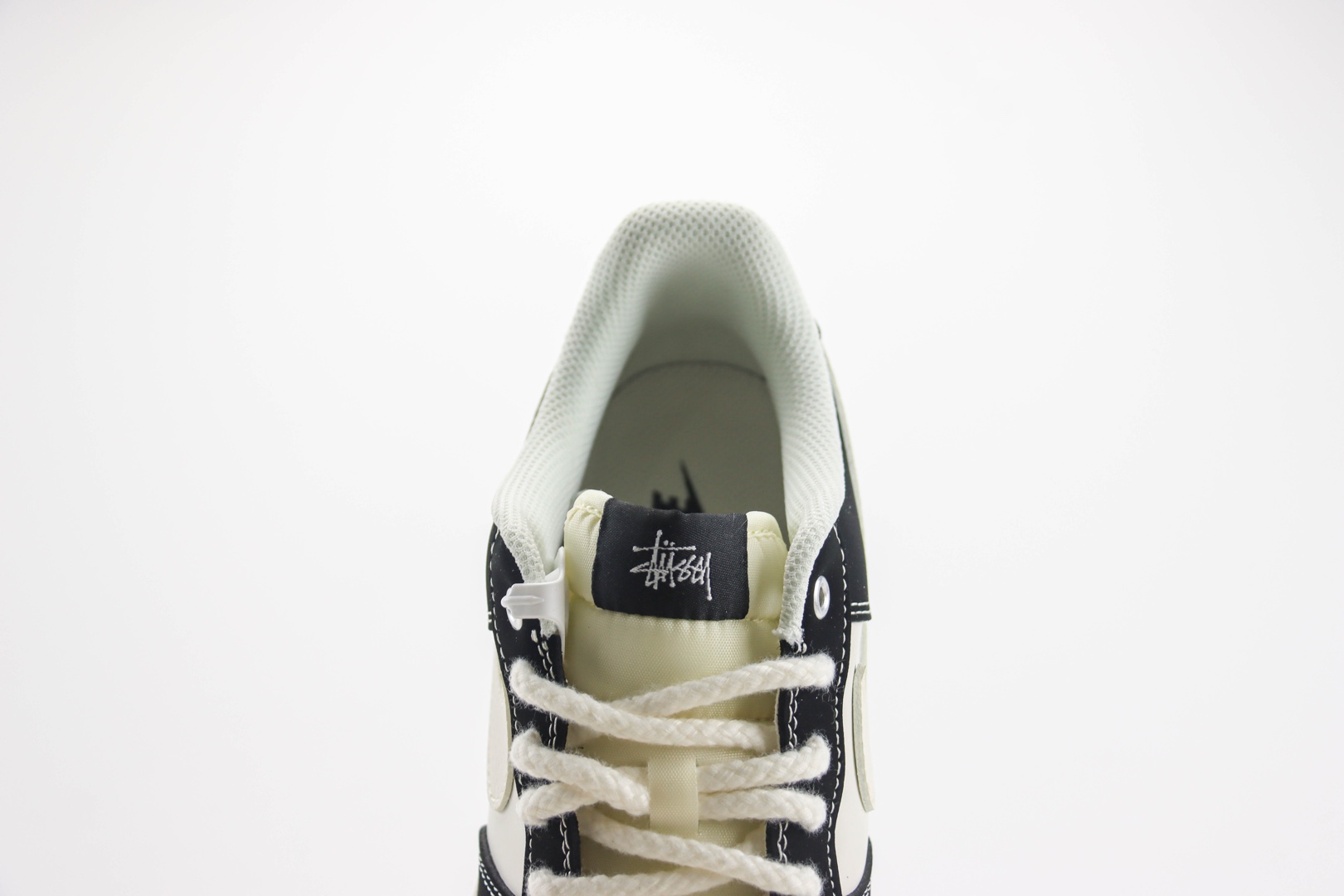 耐克Stussy x Nike Air Force 1 Low纯原版本空军一号斯图西联名AF1米黑小红标运动板鞋 莆田天花板AF1 货号:SJ6698-014