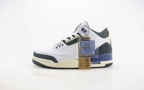 乔丹Air Jordan 3 Retro OG SP “Diffused Blue”纯原版本乔3AJ3白蓝水泥实战篮球鞋 莆田AJ货源 货号：HV8571-100