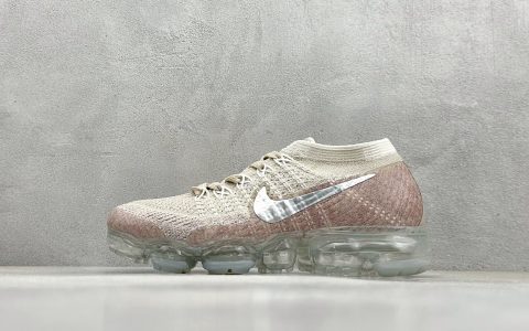 耐克Nike Air Vapormax Flyknit纯原版本樱花粉渐变全掌气垫跑鞋 莆田耐克工厂 货号：849557-202