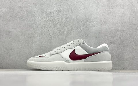 耐克Nike SB Force 58纯原版本空军58灰红色SB运动滑板板鞋 莆田耐克货源 货号：FQ7637-001
