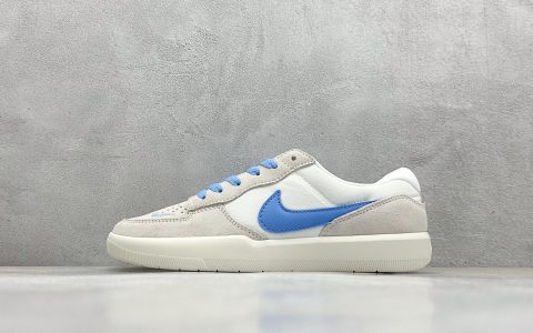 耐克Nike SB Force 58纯原版本空军58白灰蓝低帮硫化板鞋 莆田耐克批发 货号：DV5477-003