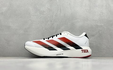 阿迪达斯adidas Adizero Evo SL纯原版本白黑红超轻透气缓震跑鞋 莆田耐克货源 货号：JQ4569