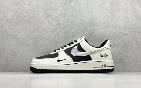 耐克FOD x Nike Air Force 1'07 Low纯原版本空军一号AF1白灰黑七彩镭射钩板鞋 莆田耐克货源 货号：LW9279-011